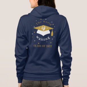 De wereld wacht Afstudeerklas 2022 Afstuderen Hoodie