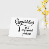 DE *WERELD WACHT* AFSTUDEREN CONGRATULATIES KAART (Gele Bloem)