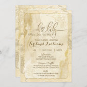 De wereld wacht op Baby shower Aankondiging (Voorkant / Achterkant)