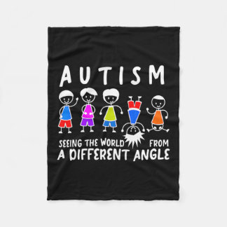 De wereld zien vanuit een andere hoek fleece deken