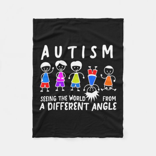 De wereld zien vanuit een andere hoek fleece deken (Voorkant)