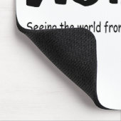 De wereld zien vanuit een andere hoek (stukken) muismat (Hoek)