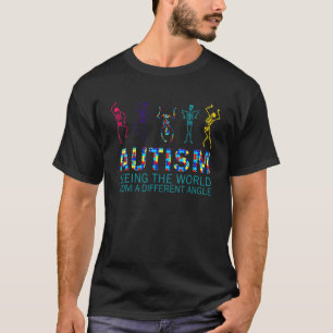 De Wereld Zien Vanuit Verschillende Hoeken Autisme T-shirt