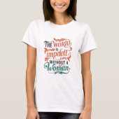 De wereld zonder vrouwen t-shirt (Voorkant)