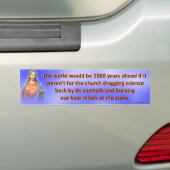 De wereld zou... bumpersticker (Op auto)