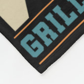 De Wereldberoemde Grillmaster Aan Het Werk Grappig Fleece Deken (Hoek)