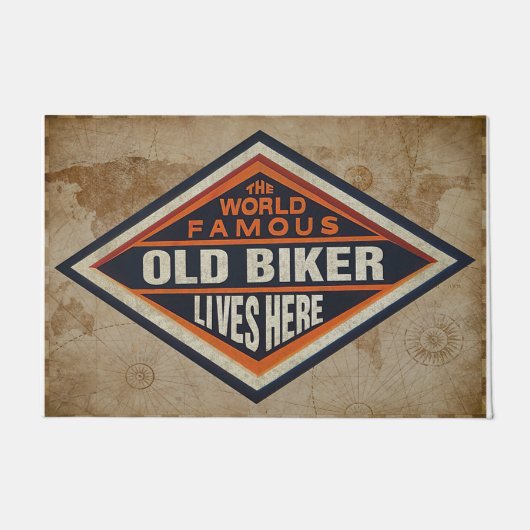 De wereldberoemde oude fietser leeft hier deurmat (Voorkant)
