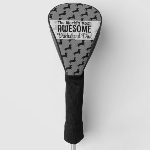 De werelden meest Geweldige teckel papa cadeau Golfheadcover