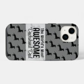 De werelden meest Geweldige teckel papa cadeau iPhone Hoesje (Achterkant horizontaal)