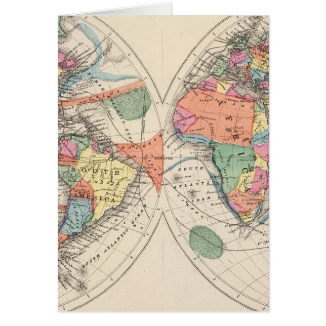 De wereldkaart Atlas met stromingen en handelswind (Voorkant)
