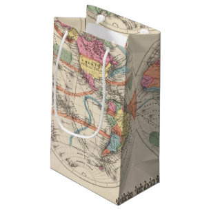 De wereldkaart Atlas met stromingen en handelswind Klein Cadeauzakje