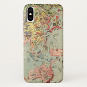 De Wereldkaart in één oogopslag - World Air Rout Case-Mate iPhone Case