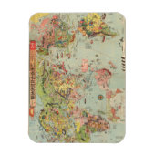 De Wereldkaart in één oogopslag - World Air Routes Magneet (Verticaal)