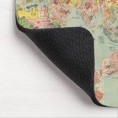 De Wereldkaart in één oogopslag - World Air Routes Muismat (Hoek)