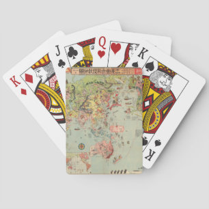 De Wereldkaart in één oogopslag - World Air Routes Pokerkaarten