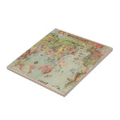 De Wereldkaart in één oogopslag - World Air Routes Tegeltje (Zijkant)