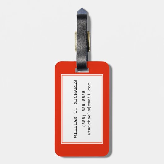 De Wereldkaart met hun vlag Bagagelabel (Achterkant verticaal)