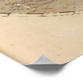 De Wereldkaart van Arrowsmith Poster (Hoek)