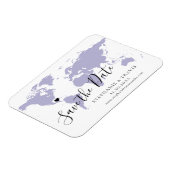 De Wereldkaart van de Lavender Reizen Wedstrijd sp Magneet (Linkerzijde)