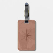 De Wereldkaart van de Stijl van de klasse met het Bagagelabel (Achterkant verticaal)