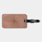 De Wereldkaart van de Stijl van de klasse met het Bagagelabel (Achterkant horizontaal)