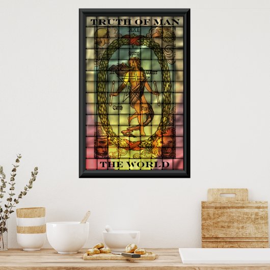 De wereldkaart van tarot poster (Keuken)