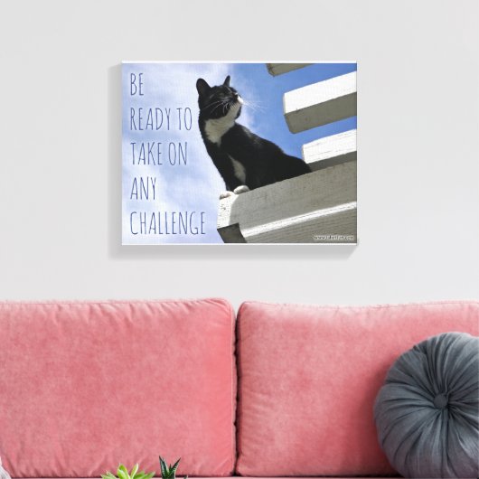 De wereldkattenbeweging overnemen canvas afdruk (Insitu (Woonkamer))