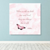 De wereldprijsopgave voor Boeddha wijzigen Canvas Afdruk (Insitu (Houten vloer))