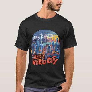 De wereldstad van Azië Hong Kong T-shirt