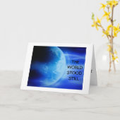 DE WERELDSTOOD NOG STEEDS JUBILEUM KAART (Gele Bloem)