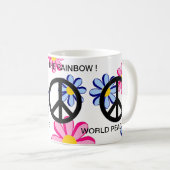 DE WERELDVREDE LIET DE RAINBOW! KOFFIEMOK (Voorkant rechts)