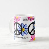 DE WERELDVREDE LIET DE RAINBOW! KOFFIEMOK (Voorkant links)