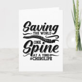 De wereldwervelkolom-chiropractor redden kaart (Voorkant)