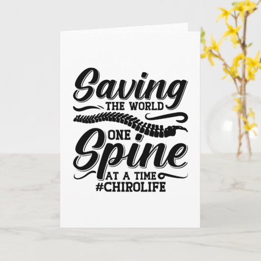 De wereldwervelkolom-chiropractor redden kaart (Gele Bloem)