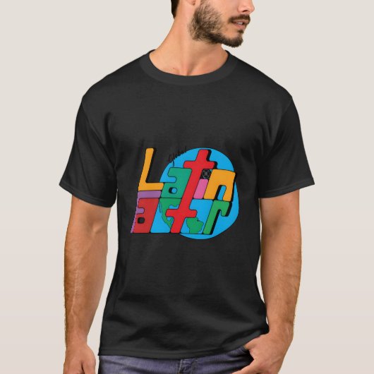 De wereldwijde Latijnse factor T-shirt (Voorkant)