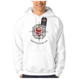 De WERK LIEFDE BALANS Antisociale club Hoodie