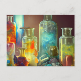 De werkbare Fantastische Kunst van de alchemicus Briefkaart