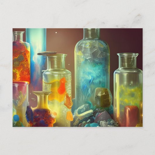 De werkbare Fantastische Kunst van de alchemicus Briefkaart (Voorkant)