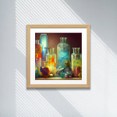 De werkbare Fantastische Kunst van de alchemicus Poster