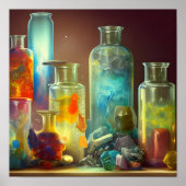 De werkbare Fantastische Kunst van de alchemicus Poster (Voorkant)