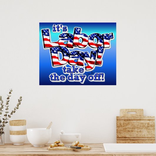 De werkdagafdrukken poster (Keuken)