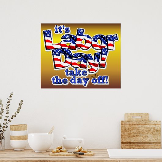 De werkdagafdrukken poster (Keuken)