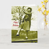 De werkelijk Gelukkige Kaart van de Verjaardag (Gele Bloem)