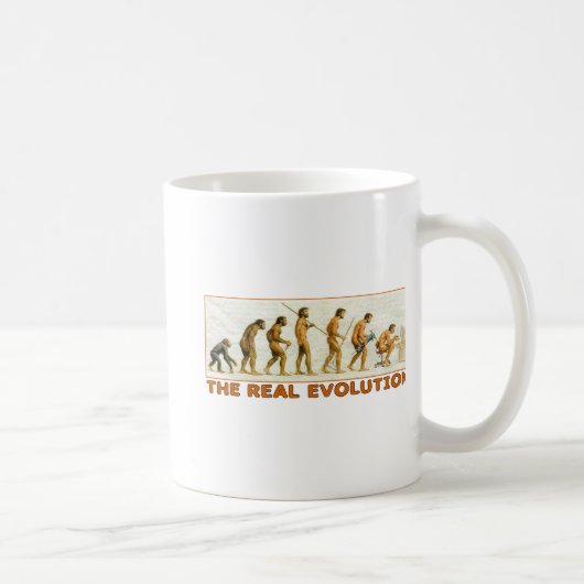 De werkelijke evolutie koffiemok (Rechts)