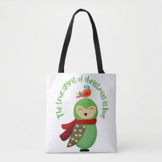 DE WERKELIJKE SPIRIT VAN CHRISTMAS IS HALLO 2022 V TOTE BAG