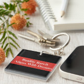 De werkelijkheid komt zelden overeen met dromen sleutelhanger (Voorkant Rechts)