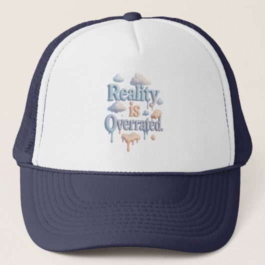 "De werkelijkheid wordt overschat" – Dreamcore Clo Trucker Pet (Voorkant)