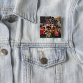 De werken van Mercy Vierkante Button 5,1 Cm (In situ)