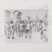 De werklozen in Londen Briefkaart (Voorkant)