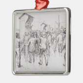 De werklozen in Londen Metalen Ornament (Links)